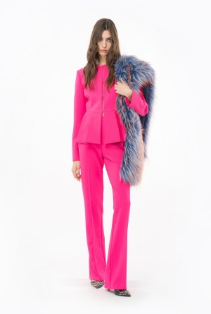 BEETROOT Pinko Flared crepe trousers | LMYTR52291