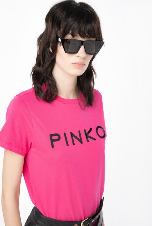 BEETROOT Pinko PINKO-print T-shirt | UMYTG20270
