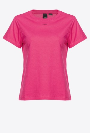 BEETROOT Pinko T-shirt with micro logo | QMYUV61818