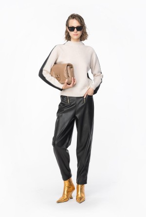 BEIGE/BLACK Pinko Two-tone pullover | YMYGT18123