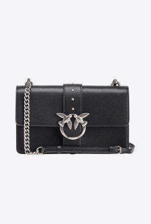 BLACK-OLD SILVER Pinko Classic Love Bag One Simply | EMYHC86020
