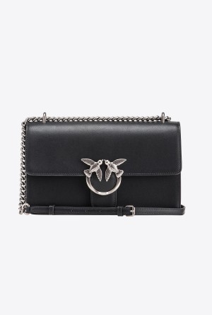 BLACK-OLD SILVER Pinko Classic Love Bag One Simply | FMYUI33944