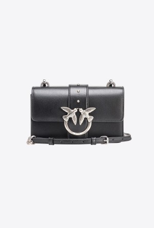BLACK-OLD SILVER Pinko Mini Love Bag One Simply | MYJKU88816