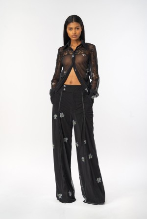 BLACK/WHITE Pinko Reimagine transparent shirt by Patrick McDowell | DMYKV82330