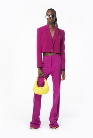 BOUGAINVILLEA PURPLE Pinko Crepe Spencer jacket | MMYHR24470