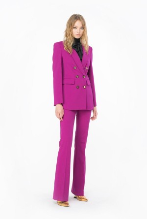 BOUGAINVILLEA PURPLE Pinko Double-breasted full Milano blazer | MYJZR22073