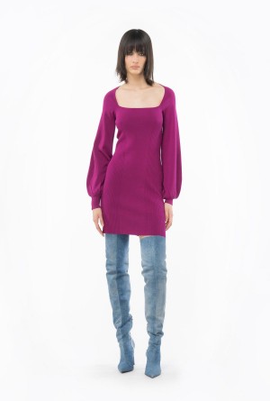BOUGAINVILLEA PURPLE Pinko Fitted knit dress | BMYSO26809