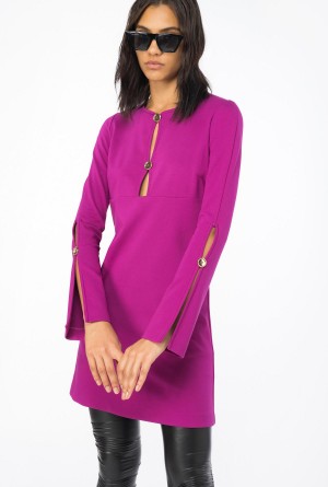 BOUGAINVILLEA PURPLE Pinko Full Milano mini dress | PMYQX41114