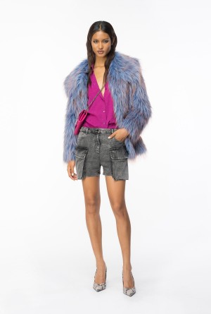 BOUGAINVILLEA PURPLE Pinko Logo jacquard shirt | AMYWC61319