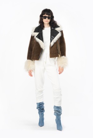BRIGHT WHITE Pinko Fleece joggers | FMYUI25484