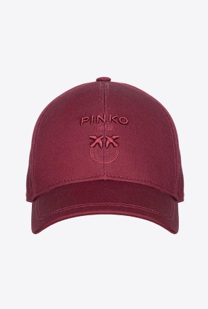 BURGUNDY-PORT ROYALE Pinko Love Birds baseball cap | ZMYNQ56806