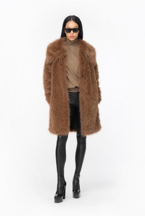 DARK EARTH Pinko Draped turtleneck sweater | MYCVG43035