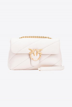 FADED SAND BEIGE Pinko Galleria Classic Love Bag Puff | MYJZR52963