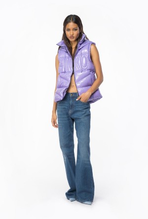 KASHMIR PURPLE Pinko Down vest | LMYTR16711