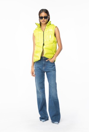 LIME YELLOW Pinko Down vest | BMYSO48479
