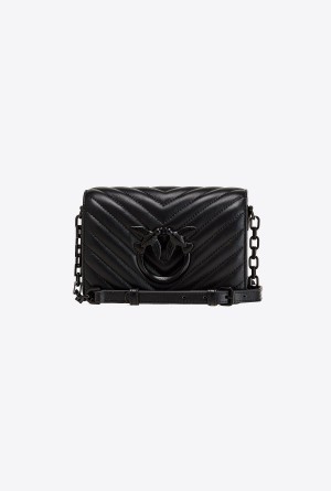 LIMO BLACK BLOCK COLOUR Pinko Mini Love Bag Click Chevron Colour Block | MYJZR89819