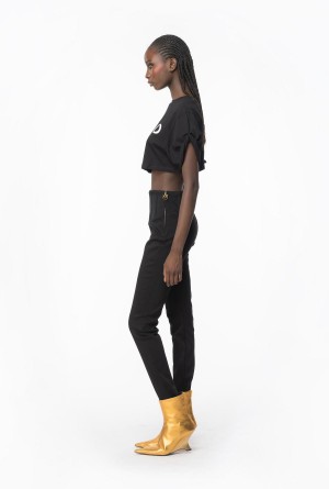 LIMO BLACK Pinko Bustier-style jeggings | FMYHY11160