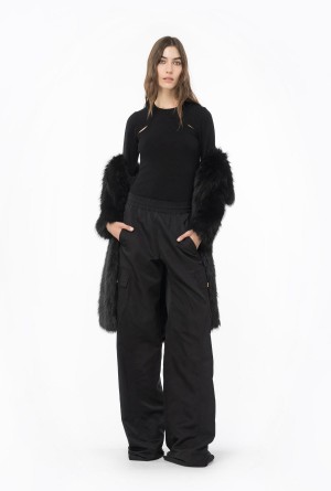 LIMO BLACK Pinko Cashmere sweater with cut-out | MYZPD52221