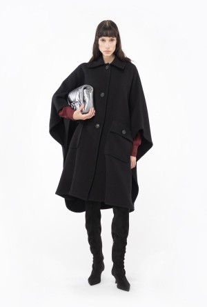 LIMO BLACK Pinko Cloth cape | MYJZR63558