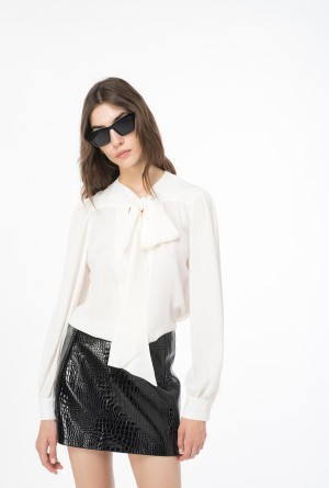 LIMO BLACK Pinko Crocodile-print mini skirt | LMYSX94145