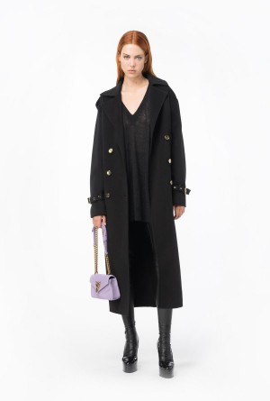 LIMO BLACK Pinko Dress in brushed knit alpaca-blend | MYJZR67483