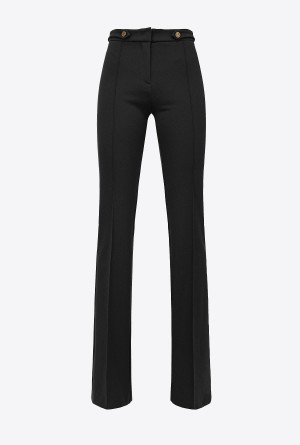 LIMO BLACK Pinko Flared trousers with buttons | BMYSO58731