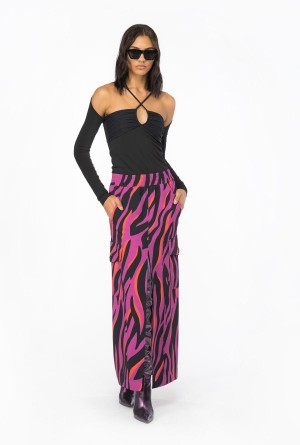 LIMO BLACK Pinko Jersey and tulle sweater | MYCVG10319
