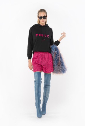 LIMO BLACK Pinko PINKO-print sweatshirt | DMYVO45465