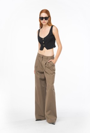 LIMO BLACK Pinko Short crepe vest | AMYWC29473