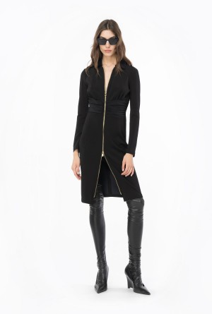 LIMO BLACK Pinko Slim-fit dress with zip | FMYHY28605