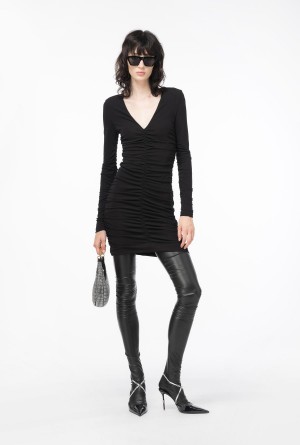 LIMO BLACK Pinko Slim-fit mini dress | EMYVG82443