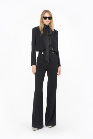 LIMO BLACK Pinko Trousers with golden buttons | BMYSD67200