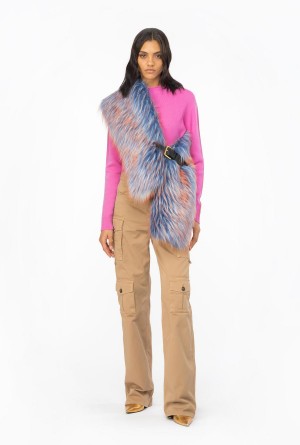 MULTICOLOUR - FUCHSIA/SILVER Pinko Two-tone pullover | XMYBH71447