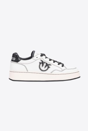 OFF-WHITE/BLACK Pinko Basketball sneakers with logo | MYJVR84535