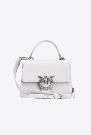 PENGUIN GREY-OLD SILVER Pinko Mini Love Bag One Top Handle Light Jewel | MYXBR34283