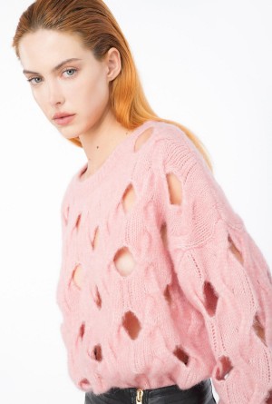PEONY Pinko Wool-blend sweater with openwork | YMYGT59989