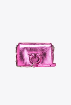 PINKO PINK-OLD SILVER Pinko Baby Love Bag Click Puff laminated | MYJVR31218