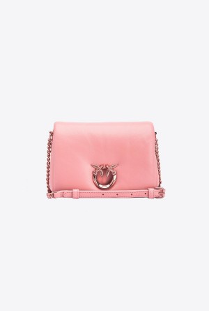 PINK-PINKISH BEIGE-BLOCK COLOUR Pinko Galleria nappa leather Baby Love Bag Click Puff | LMYTR58910