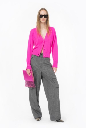 PINK LIGHTNING Pinko Cashmere-blend cardigan with pockets | MYJZR35880