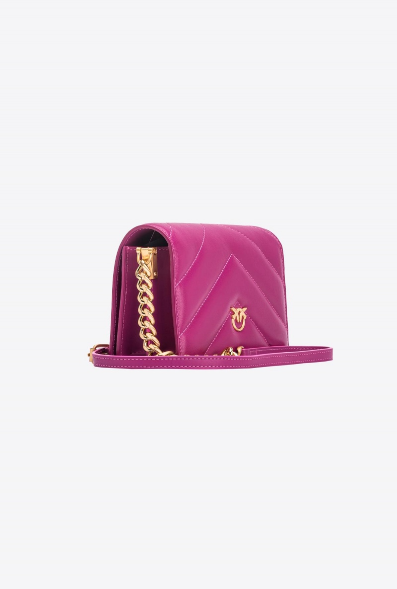 BATON ROUGE+COLOUR CONTRASTING COLOUR Pinko Galleria Mini Love Bag Click Big Chevron Opposite | UMYND30060