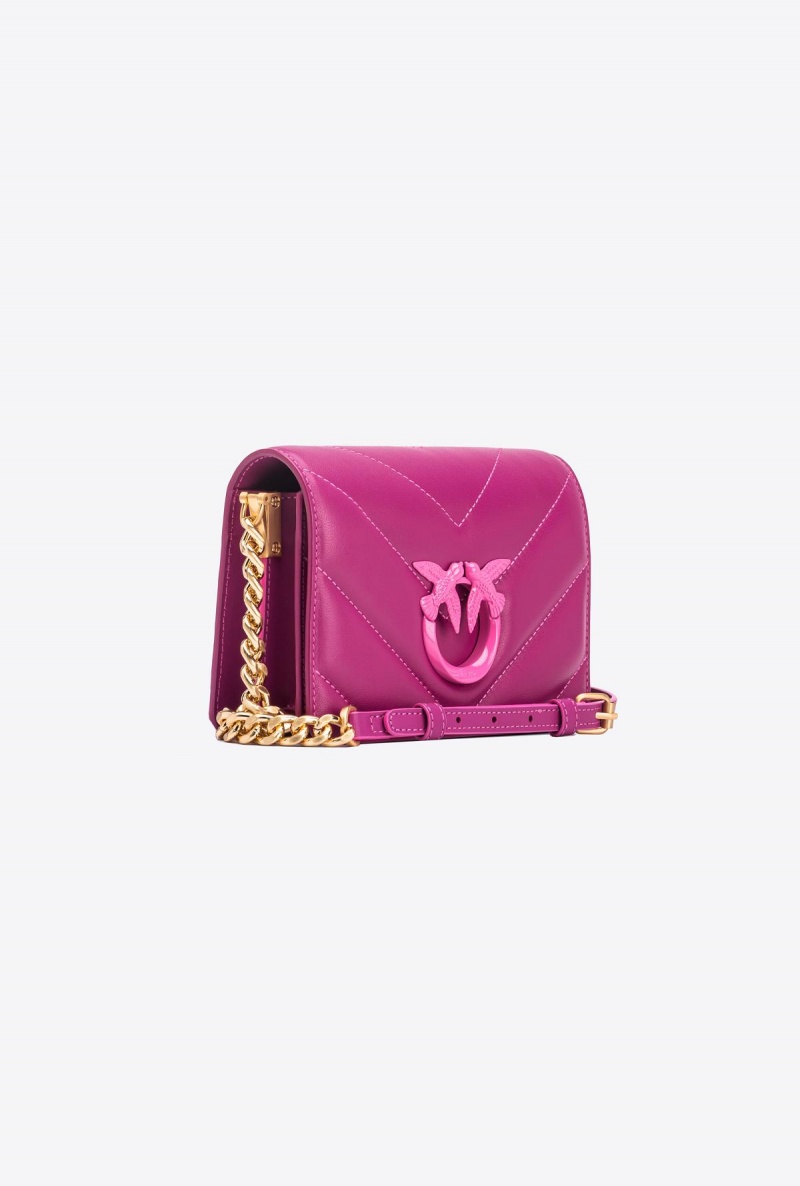 BATON ROUGE+COLOUR CONTRASTING COLOUR Pinko Galleria Mini Love Bag Click Big Chevron Opposite | UMYND30060