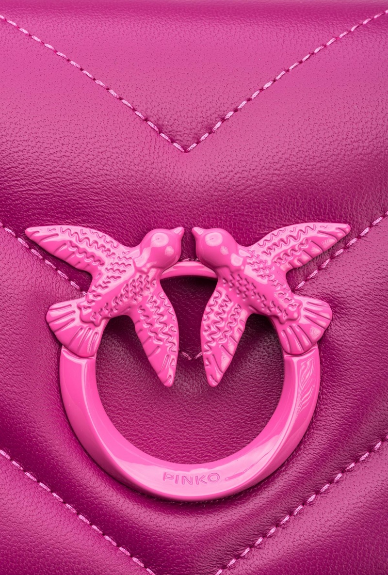 BATON ROUGE+COLOUR CONTRASTING COLOUR Pinko Galleria Mini Love Bag Click Big Chevron Opposite | UMYND30060