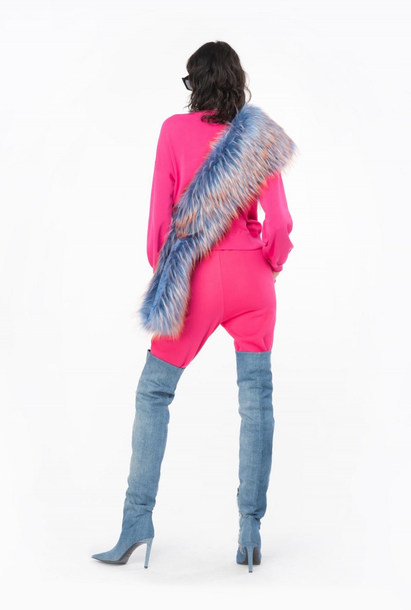 BEETROOT Pinko Sweater with Love Birds appliqué | SMYVO52955