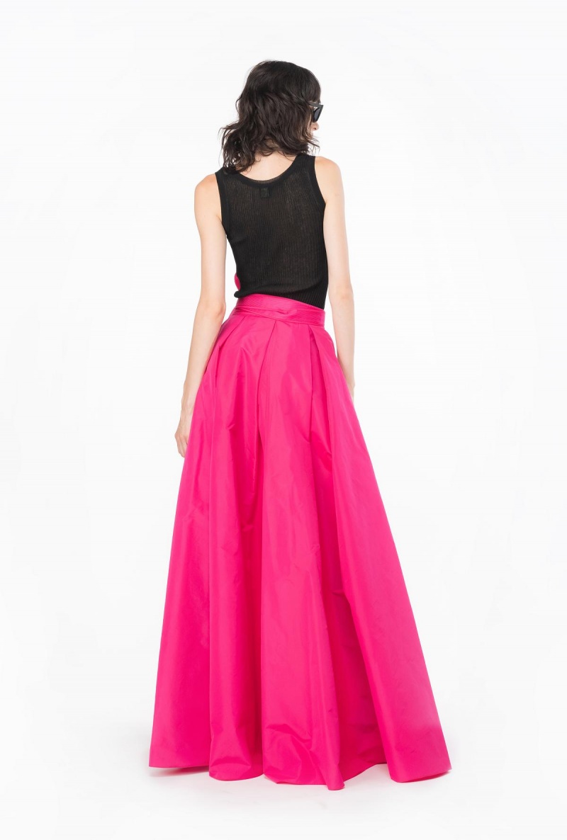 BEETROOT Pinko Taffeta maxi-skirt | BMYSO70451