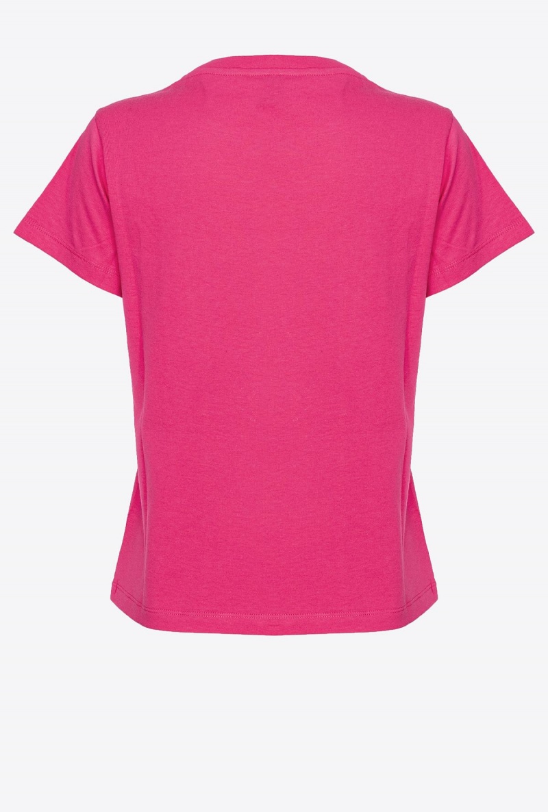 BEETROOT Pinko T-shirt with micro logo | QMYUV61818