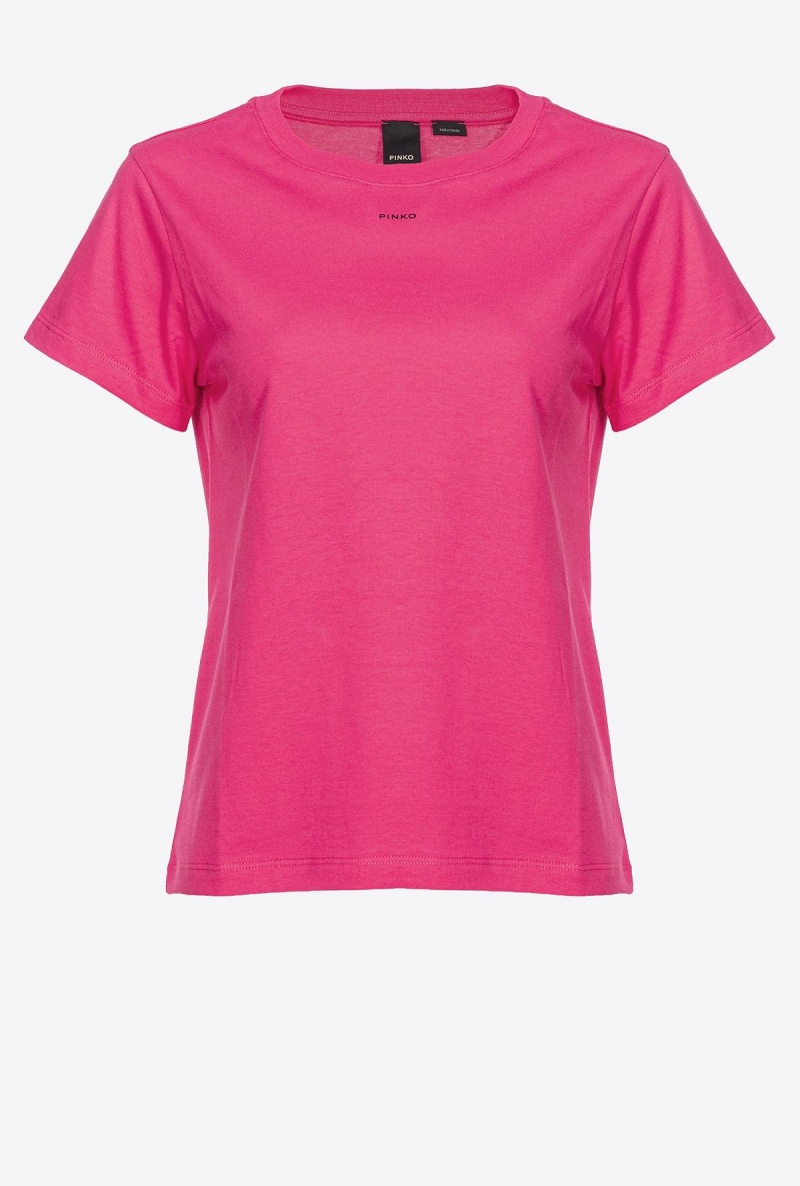 BEETROOT Pinko T-shirt with micro logo | QMYUV61818