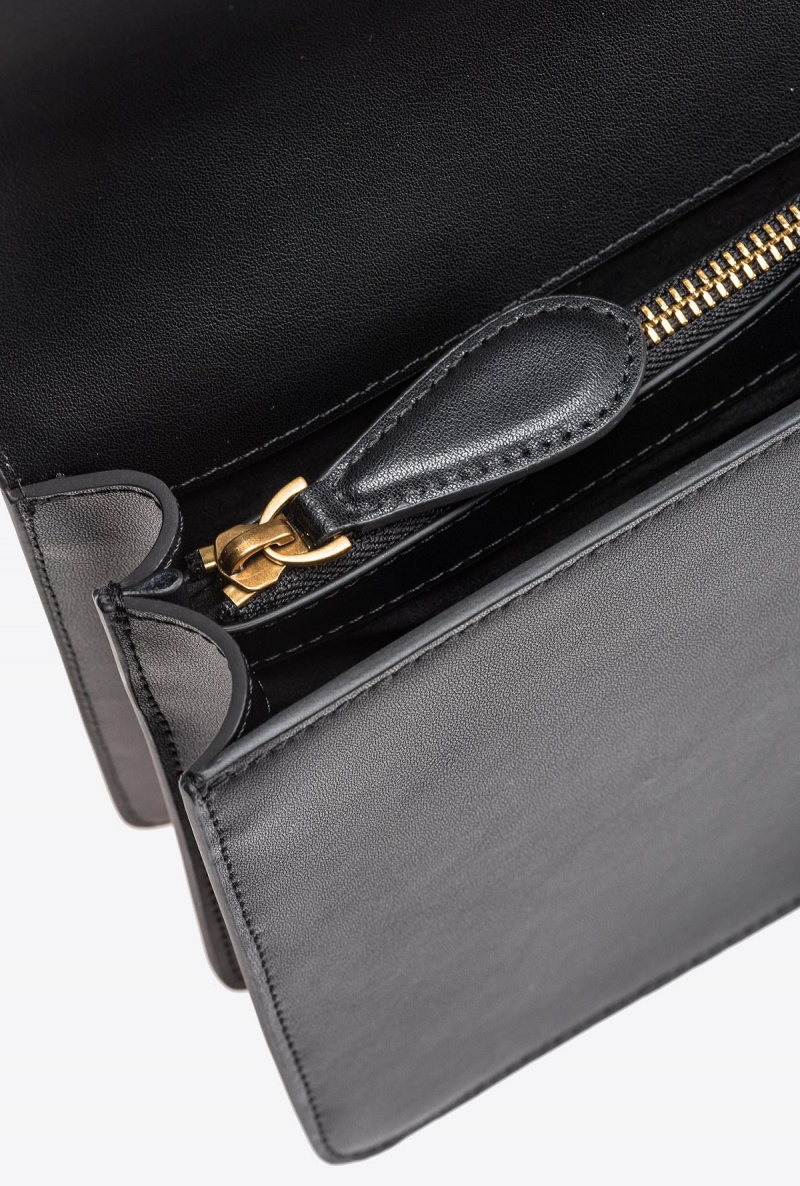 BLACK-ANTIQUE GOLD Pinko Classic Love Bag One Simply | MYZDE12764