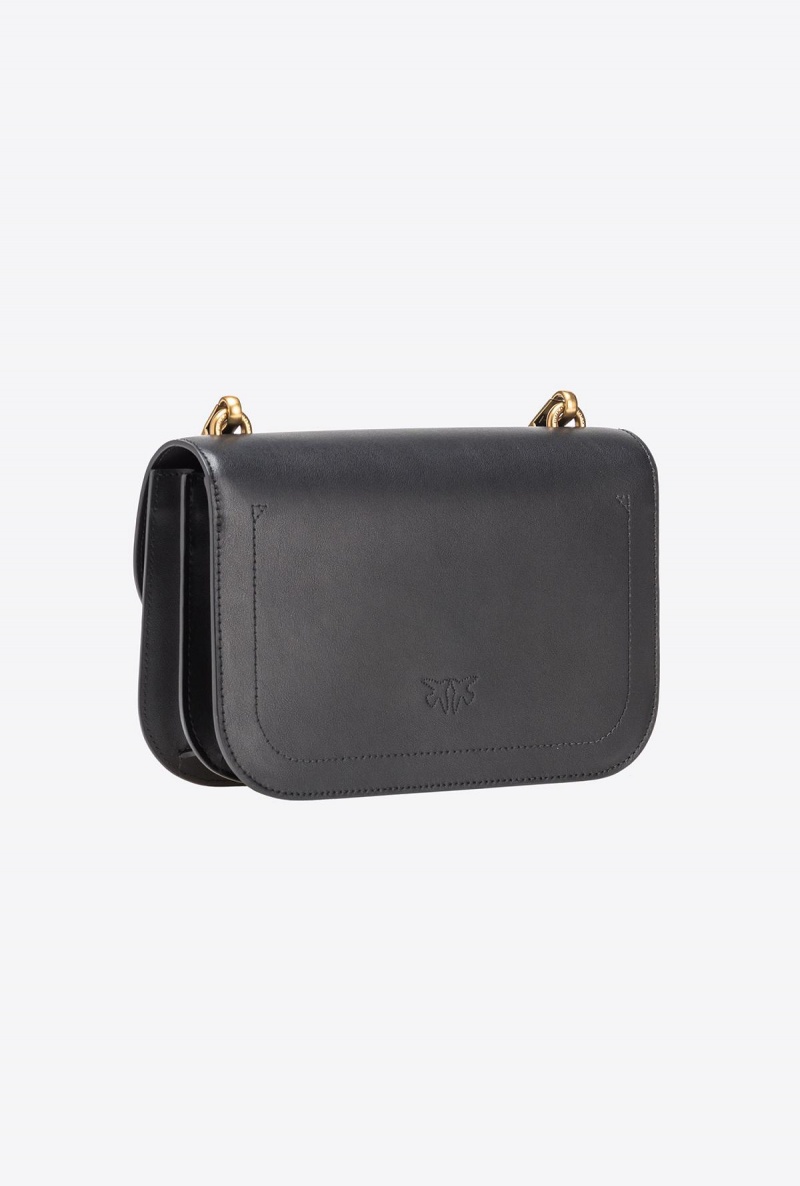 BLACK-ANTIQUE GOLD Pinko Classic Love Bag Bell Simply | MYJKU59565