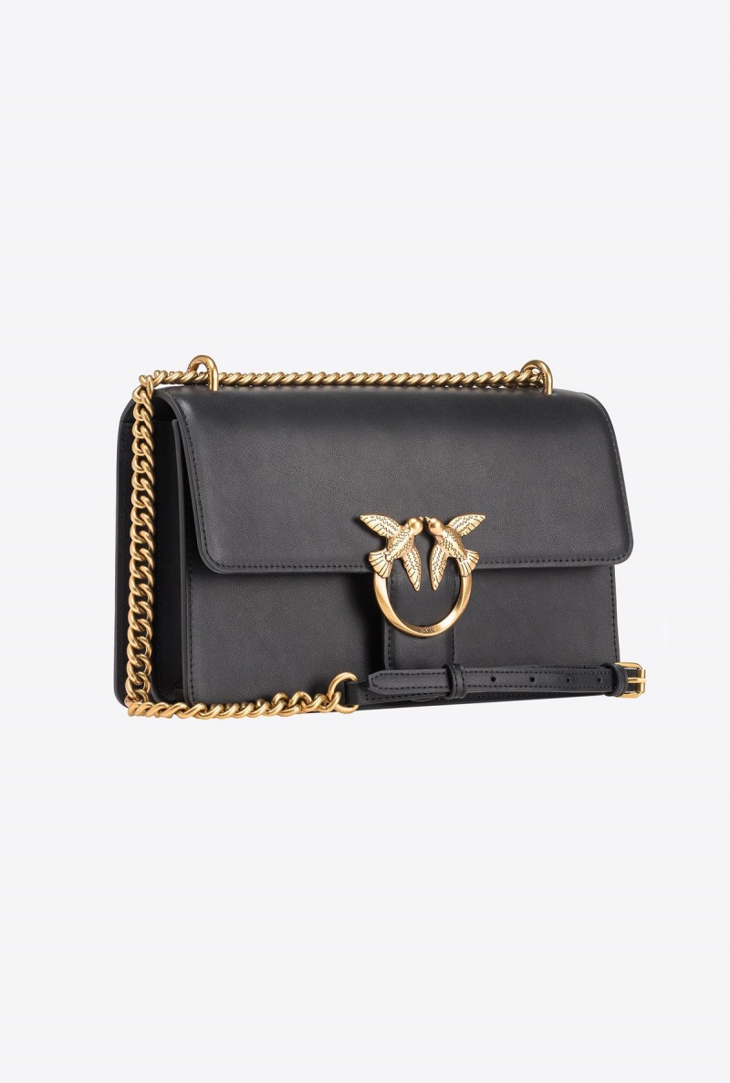 BLACK-ANTIQUE GOLD Pinko Classic Love Bag One Simply | LMYSX99321