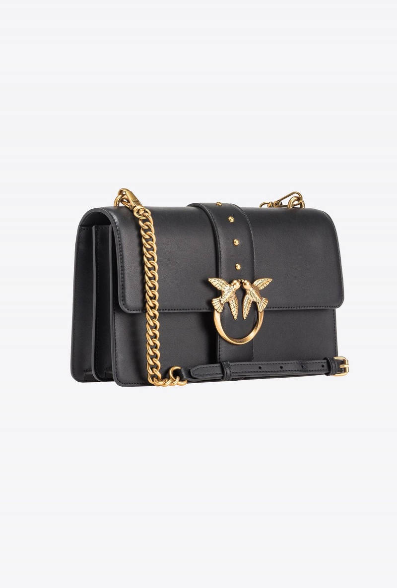 BLACK-ANTIQUE GOLD Pinko Classic Love Bag One Simply | MYXBR91526